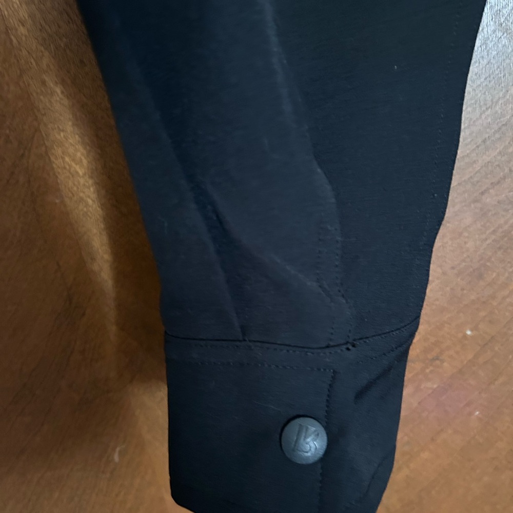 BuffBunny Black Cropped Button-Front Jacket - image 4